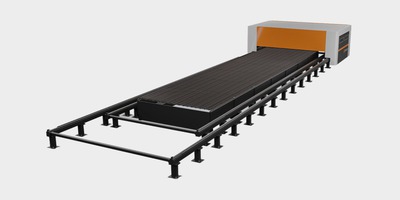 Arbeidsbord for store formater på Ermaksan Ranger laserskjærer